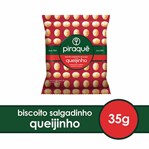 Biscoito Salgadinho Queijinho Piraquê Pacote 35g
