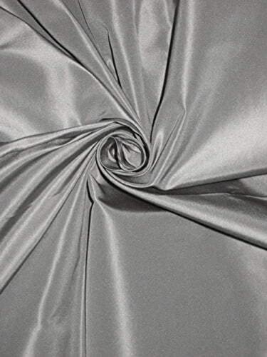 Tissu taffetas 100 % pure soie au mètre couleur or mat pour couture de luxe