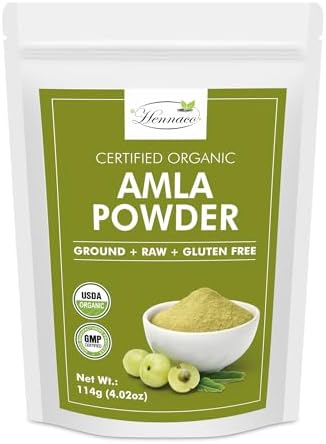 hennaco Organic Amla Powder| Amla Powder for Cooking, Smoothies, ...