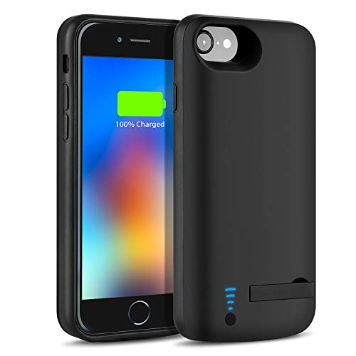 Battery Case for iPhone 6S/6/7/8 6000mAh-Bleliftus Slim Rechargeable Portable Battery Pack Charging Case for iPhone 6S/6(4.7 inch) Extended Power Bank Protective Charger Case (Black)