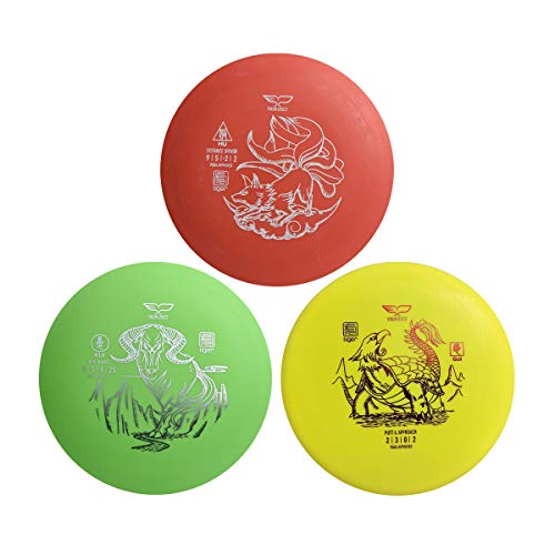 Yikun Discs Professional Disc Golf Set 3 in 1|Includes Driver,Mid-Range and Putter|165-176g|Perfect Outdoor Games for Kids and Adults