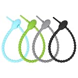 Matériau sûr et : Fabriqués en silicone souple, ces liens assurent une manipulation aisée grâce à leur surface en caoutchouc, tout en résistant aux manipulations répétées sans se déformer ou perdre leur efficacité