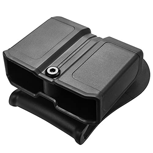 Tactical Scorpion Gear Tsg-Mpg3 Polymer Modular Double Magazine Pouch Fits: Glock 17 19 22 23 26 27 31 32 33 - Black #TOP4