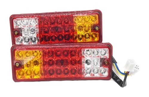 Feu stop arrière pour tricycle électrique et chariot, feux de signalisation 12-60V à 2 pièces