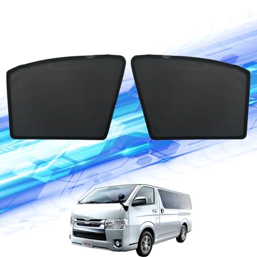 WeCar サンシェード トヨタ ハイエース型式 200系 2004年8月~ カーシェード メッシュカーテン フロント 車種専用設計 シェードカーテン マルチサンシェード インテリア 内装パーツ 取付簡単 マグネット式 遮光 虫除け 車中泊 カスタム パー