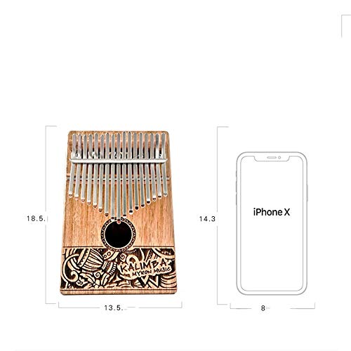 WYKDL Kalimba Thumb Piano Seul Thumb Piano Plein Kalimba 17 Tons Finger Piano Kalimba Débutant Instrument de Musique… - Les Beatles, Paul McCartney, John Lennon, RIngo Starr, George Harrison WYKDL Kalimba Thumb Piano Seul Thumb Piano Plein Kalimba 17 Tons Finger Piano Kalimba Débutant Instrument de Musique… – Image 3