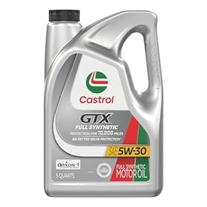 Castrol GTX Full Synthetic 5W-30 Motor Oil, 5 Quarts