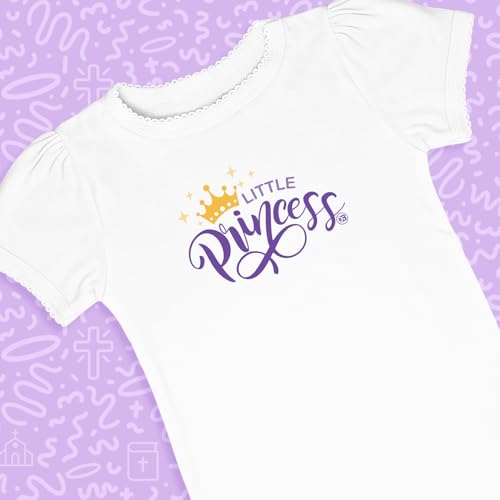 Little Princess Girls' Toddler T-Shirt White2