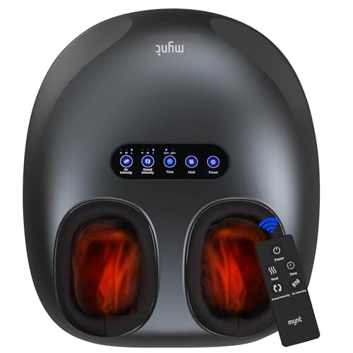 Mynt Foot Massager with Heat, FSA Eligible HSA Approved Shiatsu Foot Massager for Plantar Fasciitis & Daily Relaxation, Multi-Modes Feet Warmer with Remote Control for Truly Customized, Ideal Gift