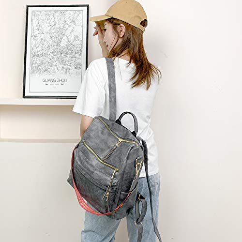 Zocilor Women'S Fashion Backpack Purse Multipurpose Design Convertible Satchel Handbags And Shoulder Bag Pu Leather Travel Bag  thumb #3