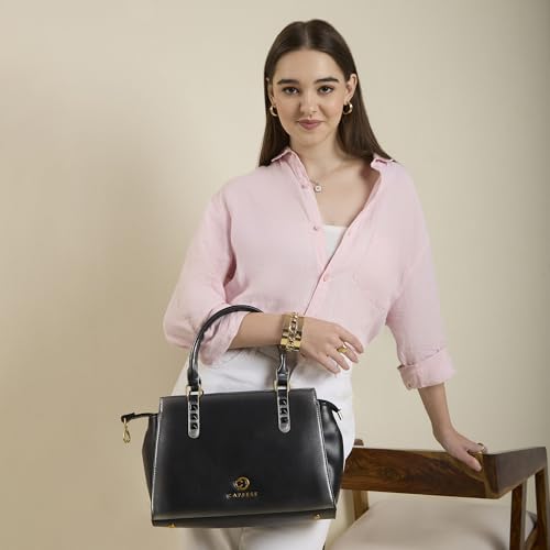 Image of Caprese Dee Medium Satchel Bag for Women with Adjustable & Detachable Strap & Multiple Compartments | Versatile Shoulder, Crossbody & Handheld Bag for Work, Travel, and Everyday Use