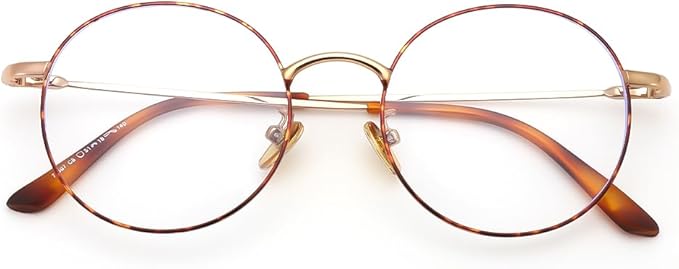 伊達メガネ ブルーライトカットメガネ 度なし メタル 超軽量 UV400