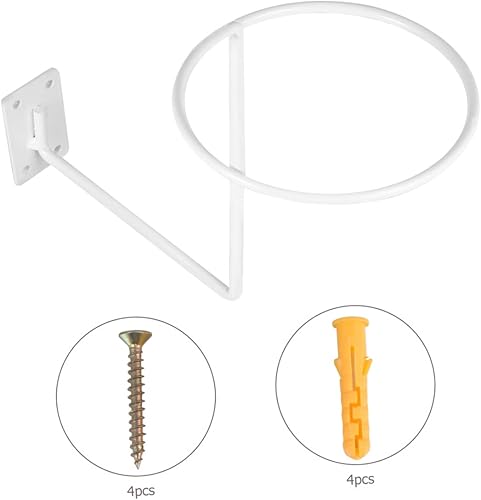 Miniatura 9 de BESPORTBLE Soporte para bicicleta Soporte de baloncesto montado en la pared Estante de exhibición de deportes Soporte de pared de voleibol Soporte