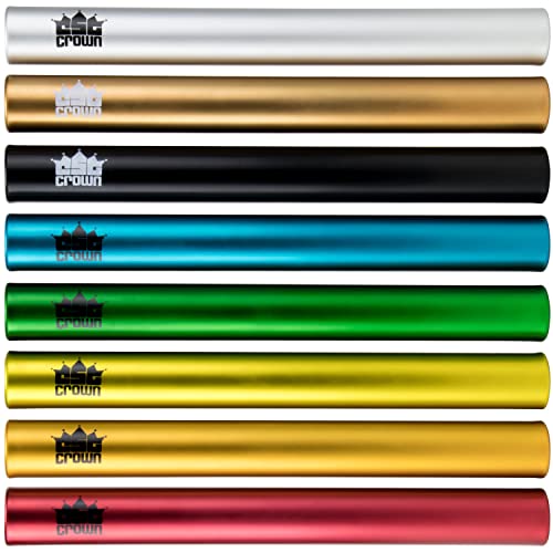 Bâtons de relais athlétisme junior en aluminium coloris assortis x8