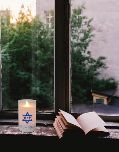 Image of Ner Mitzvah Electric Yahrzeit Candle - LED Votive Candles - Flameless Memorial Candle