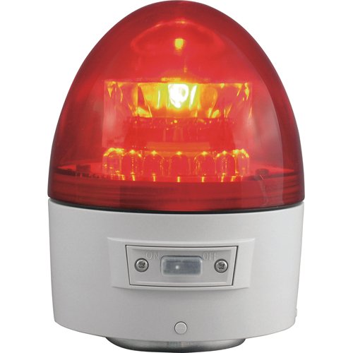 NIKKEI(日惠製作所) ニコカプセル VL11B型 LED回転灯 118パイ 赤 VL11B003AR