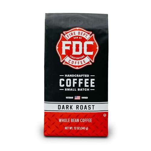 Fire Department Coffee - Gives Back to Firefighters - Bold & Smooth Dark Roast Coffee Beans -...