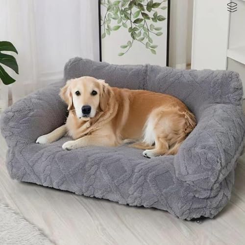 Coussin élastique amovible et lit pour chien en peluche douce - 6