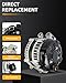 OCPTY Alternators Alternator 2017-2020 for Jaguar F-Pace F-Type XE XF XJ XJR XJR575 XK XKR XKR-S,for Land Rover LR4 Autobiography HSE Range Rover,12V 150Amp 6-Groove Pulley,Replaces 104210-5360