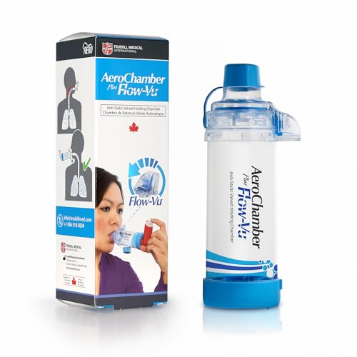 AeroChamber - AeroChamber Plus Flow-Vu inhaler spacer - adult mouthpiece