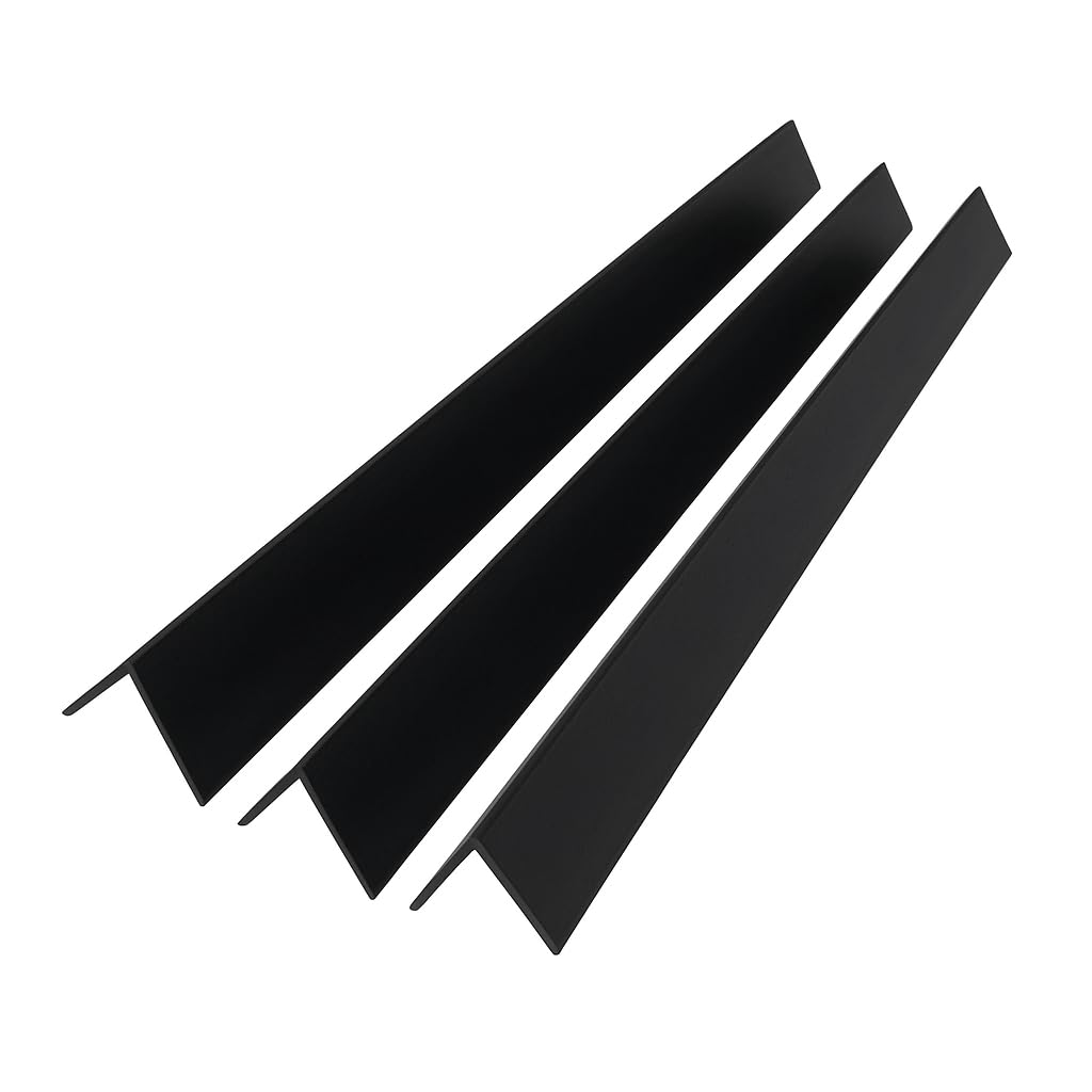 Home Smart Black H-Smart Pvc Angle Trim 40Mm X 40Mm X 1M – 3 Pack