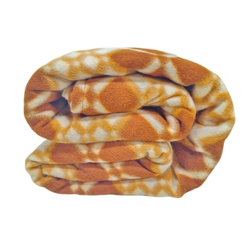 Image of Winter Soft Double Bed Warm Woollen Blend Fleece Blanket Cover | Quilt Cover | Razai Cover with Zipper, Size- 90 x 80 in, Color- Multicolor (Yellow, Double Bed)