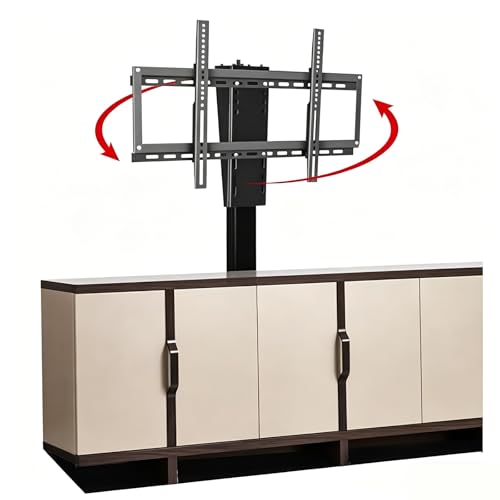 Soporte TV motorizado, Elevación Manual con rotación de 360° Soporte Techo, Mueble motorizado TV para la mayoría de televisores de Pantalla Plana de 32 a 70 Pulgadas con VESA 600x400 mm (360°-73cm)