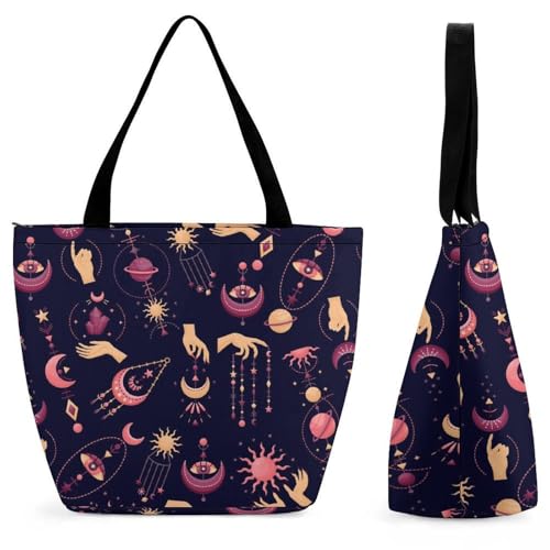 Sac à main pour femme étoiles lune finitions soignées chic