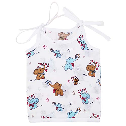 Image of The Boo Boo Club Safari Dreams: 100% Muslin Organic Cotton Animal Print Knot Jabla for 3-6 Months Baby Boys and Girls - A Multicolour Marvel for Your Toddler's Comfort and Style! | Set of 4|