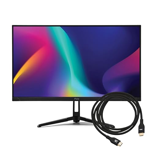 Image of Pixio PX248 Wave 24 inch 200Hz 1080 Fast IPS Panel 1ms GTG Adaptive Sync Gaming Monitor with Black HDMI 2.1 Cable Ultra Certified Ultra High Speed 6FT 8K 60Hz 4K 120Hz Nylon Braided