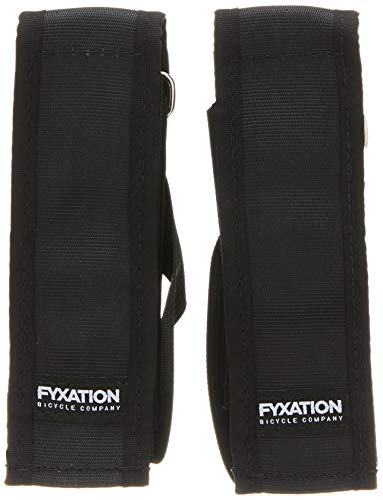 Fyxation Gates Pedal Strap Kit With Black Pedal And Black Straps, Standard #TOP3