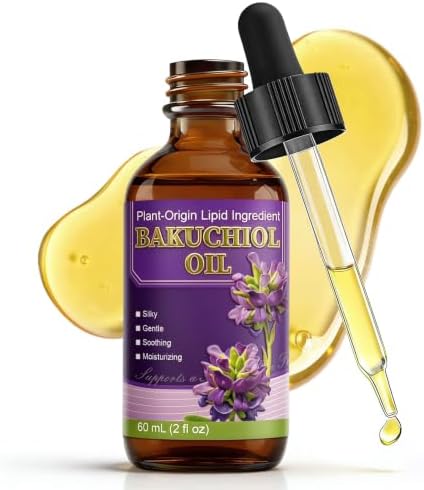 Bakuchiol Oil for Face, Plant-Origin Moisturizing Serum, 2 Fl Oz
