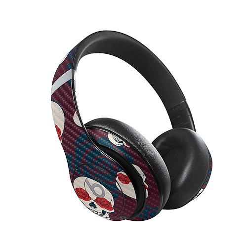 Image of MightySkins Carbon Fiber Skin Compatible with Beats Studio Pro - Skulls N Roses | Protective, Durable Textured Carbon Fiber Finish | Easy to Apply