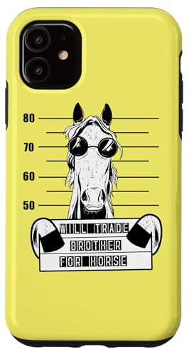 Caballo perfil del caballo equitación Jinete volteo caballo Carcasa para iPhone 11