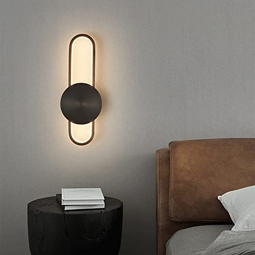 Aplique LED de cobre para iluminar la pared del fondo del pasillo con estilo moderno 5