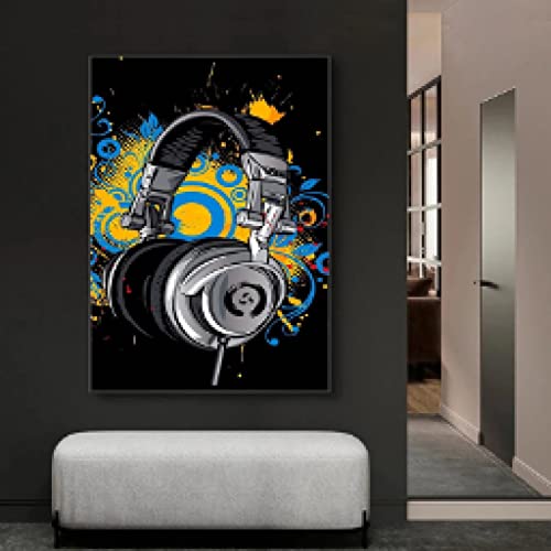 Toile Graffiti Art pour Réveiller un Mur Blanc | Déco Musique et Gaming Chambre 40x60