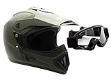 MMG Adult Motorcycle Off Road Helmet DOT - MX ATV Dirt Bike Motocross UTV - with...
