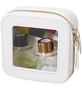 GORGECRAFTPetiteTroussedeToilettedeVoyageTransparenteenCuirPUBlancTroussedeMaquilla...