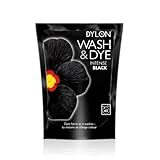 Dylon Wash & Dye Textilfarbe für Kleidung und Heimtextilien, intensives Schwarz