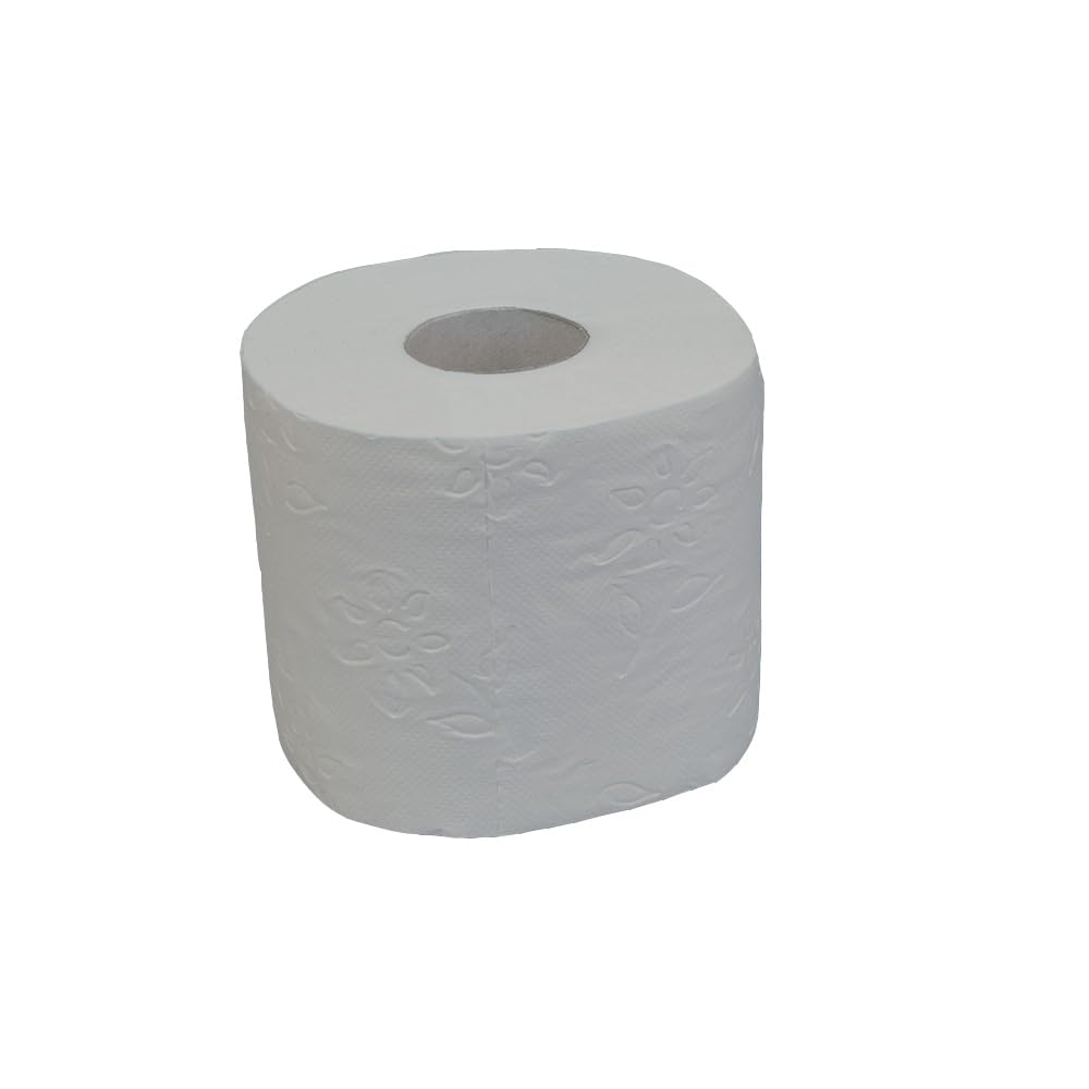 72 rollos de papel higiénico Katrin Toilet | 3 capas | 250 hojas cada uno | perforado | especialmente suave y agradable | Contenido del paquete: 9 x 8 = 72 rollos en bolsa de plástico #11841-Katrin.