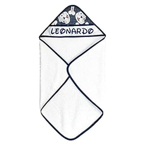 Almatex RUFY BLU Szlafrok Dziecięcy z Kapturem 60x60