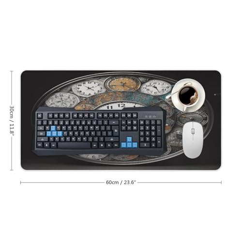 Clock Art Desk Pad con Base de Goma Grande 60x30 cm miniatura 2