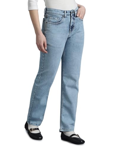 Image of INKD Women's Slim Fit Jeans - Mid-Rise | Cotton Blend | Stretchable | Classic 5 Pocket Styling | Jeans for Women | Women Jeans (Available in Plus Sizes)