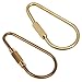 hejhncii Brass Screw Lock Keychain Clip Fashion Key Holders Simple Car Keychain Carabiner Clip Hook Keyring