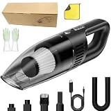 Cordless Handheld Vacuum Cleaner, High Power Car Vacuum Cleaner, Rechargeable Wireless Vacuum with Attachments for Car Interior, Home, Pet Hair and Dust Cleaning