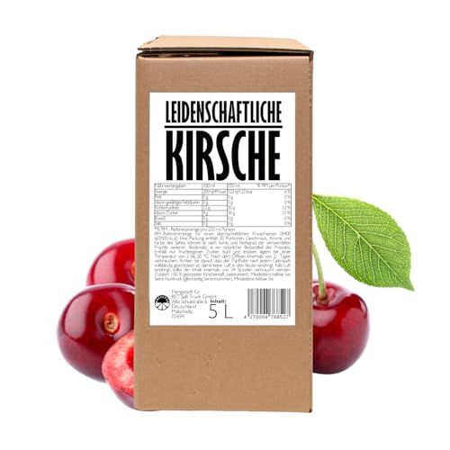 PRESSTER – Sauerkirschsaft Karton 3 Liter – Direktsaft – Saft aus Sauerkirschen 100% – Natürlich frisch im Geschmack – Gepresste Fruchtsäfte – Fruchtsaft ohne Zuckerzusatz – Säfte für Cocktails
