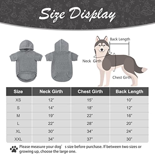 Basic Dog Hoodie - Soft And Warm Dog Hoodie Sweater With Leash Hole And Pocket, Dog Winter Coat, Cold Weather Clothes For Xs-Xxl Dogs #TOP4