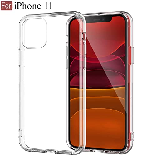 Prolet Case for iPhone 11 Case Clear Transparent Shockproof Protective Phone Soft Silicone Slim Cover for iPhone 11 (Transparent) 5 41ig9MdirYL
