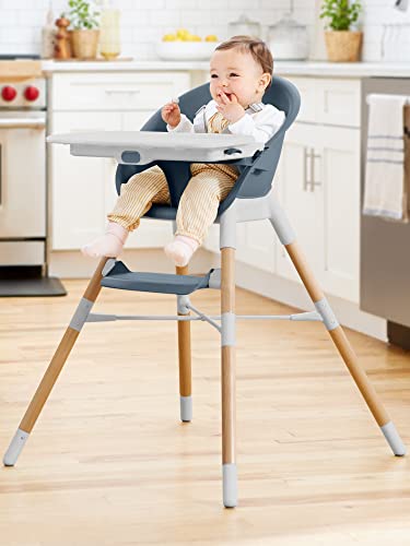 Image of Skip Hop Baby High Chair 4 in 1 Convertible High Chair, EON, Slate Blue