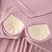 Built-in Bra Pajama Top for Women, Loose Fit Sleepshirt with V-Neck Short Sleeves for Lounge, Casual Comfort Tee